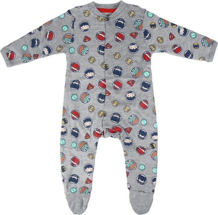 Baby Rompertje met Lange Mouwen Justice League Grijs