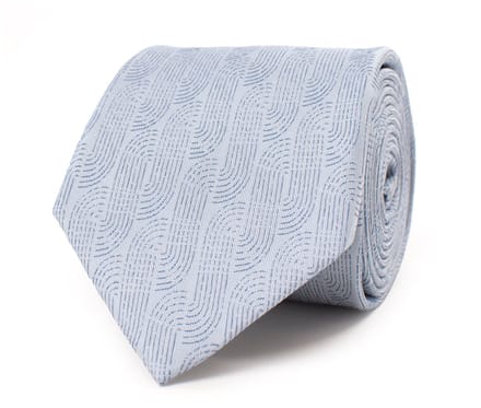 TRESANTI | GUSTAVO | Silk tie with a spiral pattern | Blauw
