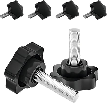 Set van 4 M6 x 16 mm Knurled Head Schroeven voor Bevestiging, Montage en Klussen