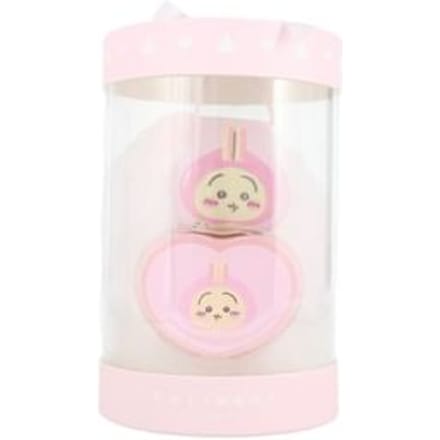 SHOBIDO - Chiikawa Bathtime Gift Sponge & Bath Fizz Usagi Citrus Peach - 2 pcs