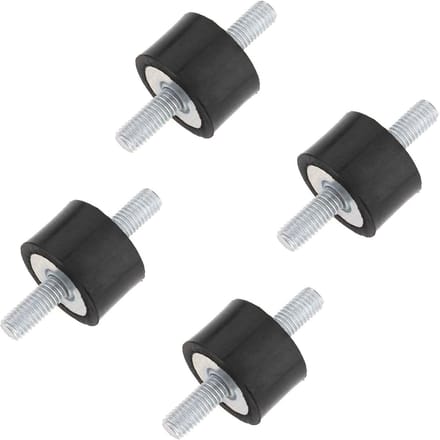 Dailygoods- Schokdemper Rubber - 4 Stuks M8 - Trillingsisolatie - Isolator Mount - Staal - Stabiliteit en buffer - Trillingsisolator