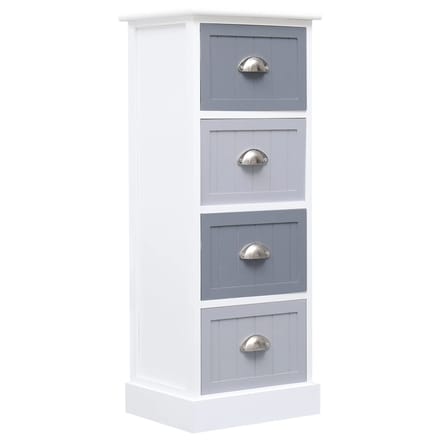 vidaXL - Bijzetkast - 35x30x90 - cm - paulowniahout