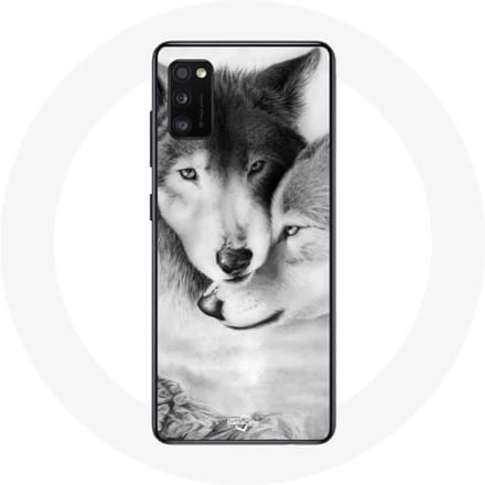 Samsung Galaxy A41 hoesje Wolf Duo dieren