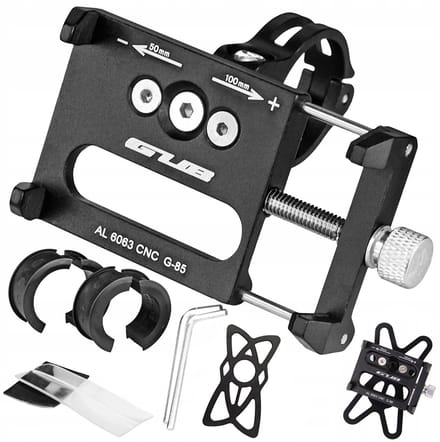 GUB G85 - Fiets Telefoonhouder - Aluminium - Zwart