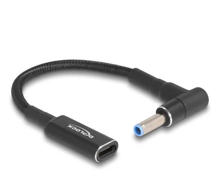 USB-C naar HP en Compaq notebook laadadapter | 4,5 x 2,8mm (met pin) | 0,15 meter