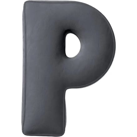 Kussen letter p Yellow Tipi Posh Velvet