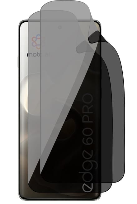 Privacy Screenprotector geschikt voor Motorola Edge 60 Pro - 2x FlexGuard Screen Protector