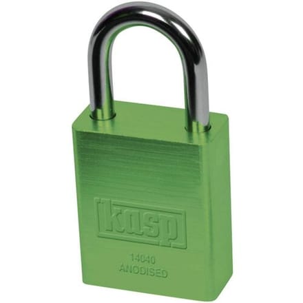 Kasp K14040GRED Hangslot 38 mm Verschillend sluitend Groen