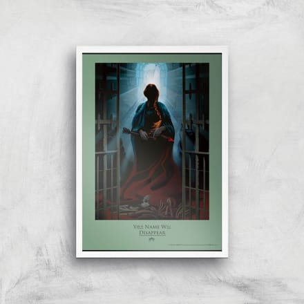 Game of Thrones Disappear Giclee Art Print - A4 - White Frame