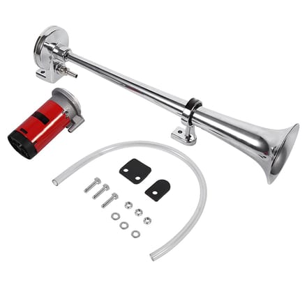 Allecto - Luchthoorn - 150 dB - Persluchthoorn met compressor - 12 V - Geschikt voor voertuigen - Compact formaat