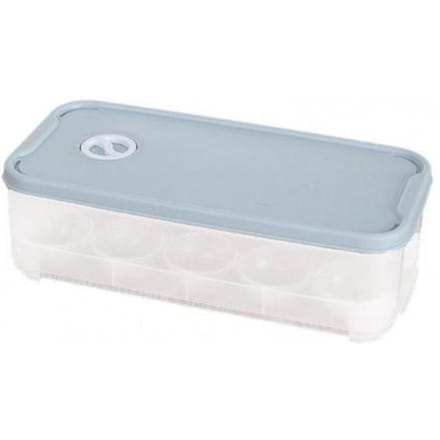 Eierhouder Voedselopbergcontainer Koelkast Eieropbergdoos Eier Plastic Dispenser Luchtdicht Vershoudgereedschap blauw