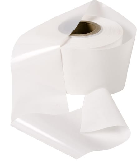 Kortpack - Afzetlint 75mm breed x 250mtr lang, 60my dik - Wit - 1 rol - (027.0015)