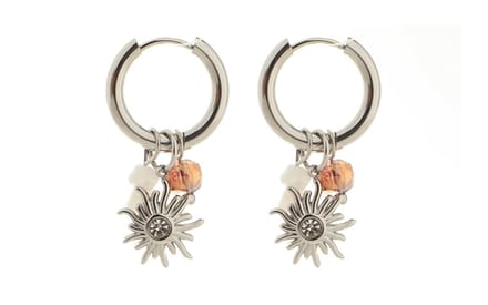 Silver oorbellen Hellen- stainless steel