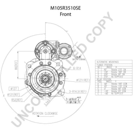 Starter PRESTOLITE ELECTRIC M105R3510SE