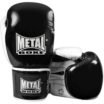 Leren bokshandschoenen Metal Boxe sparring
