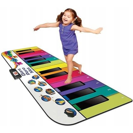 N-GEAR Dansmat XXL - Pianomat - Interactieve Speelmat - met verschillende liedjes & klanken - 180 cm