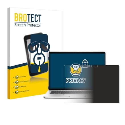 BROTECT - privacy screenprotector voor Dell Pro 13 Plus 2-in-1 - Folie Beschermfolie Blauwlichtfilter