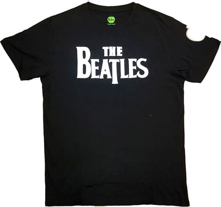 The Beatles - Drop T Logo Heren T-shirt - M - Zwart