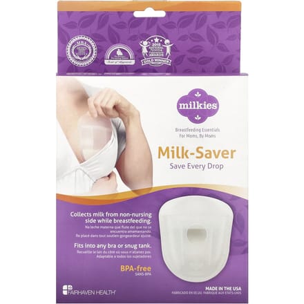Fairhaven Health, Milkies, Récipients de conservation du lait maternel, 1 pièce white