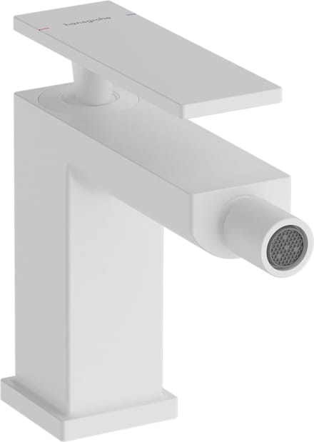 Hansgrohe Tecturis Bidetkraan - eengreeps - met trekwaste - mat wit
