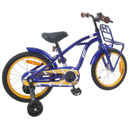 vidaXL - Kinderfiets - 16 - Inch - voor - 4-6 - jaar - oud - Donkerblauw