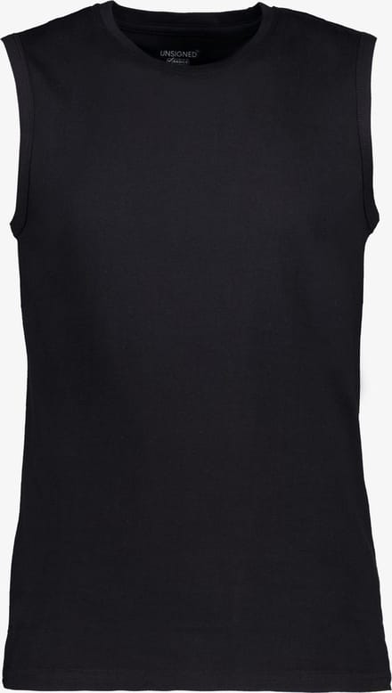 Unsigned heren singlet zwart - Maat M