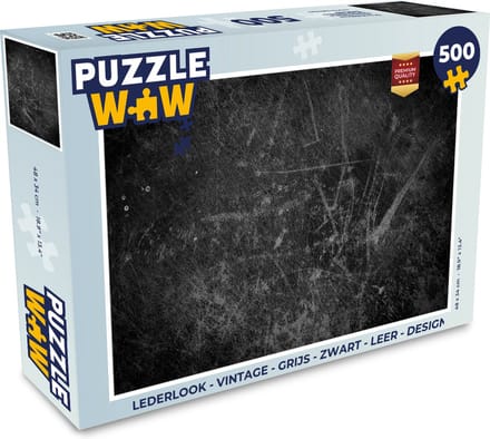 Puzzel Leer - Lederlook - Industrieel - Legpuzzel - Puzzel 500 stukjes