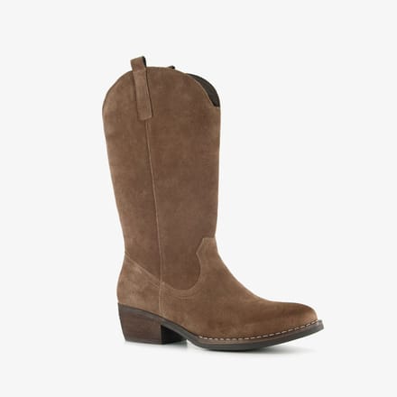 Harper suède dames cowboylaarzen bruin - Maat 37 - Echt leer
