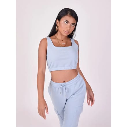 Vrouwen basic crop top met brede bandjes Project X Paris