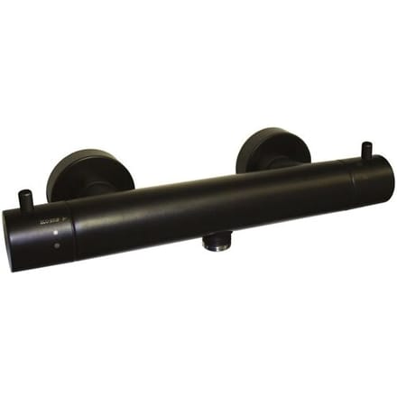 Steinkamp Living Black surface-mounted thermostatic shower mixer 62020NOST