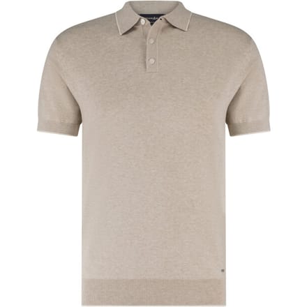 Poloshirt Scotland Blue beige gemêleerd normale fit