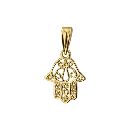 Schitterende 14K Gouden Hanger Hand van Fatima