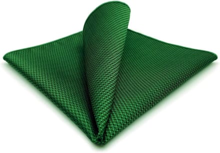 Zakdoek Heren - Pochette Mannen - Feestelijke Gelegenheid - Handgerolde Randen - 32 cm - Blauw Groen Geel