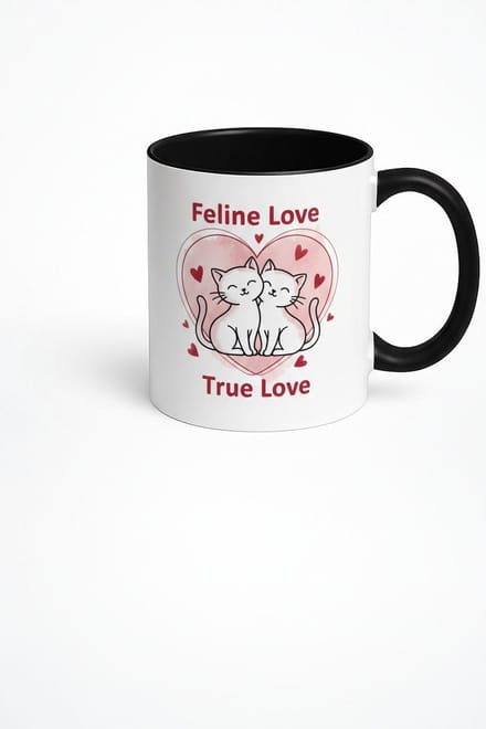 Feline Love True Love Mok - Romantisch Katten Koppel Design - Liefde Cadeau