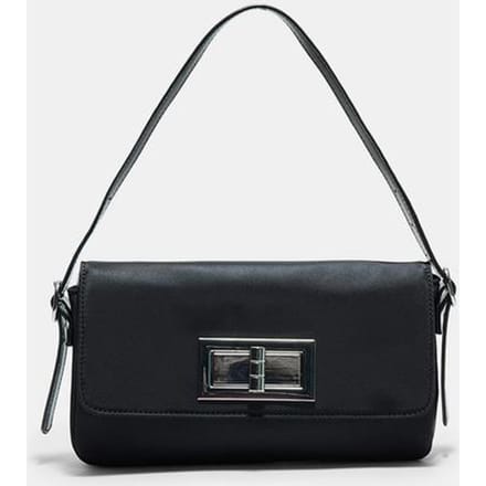 Stradivarius Schoudertas met studs  Zwart OS