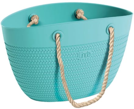 Linda Bag Sea met Touw Handvatten 50x41 cm Turquoise