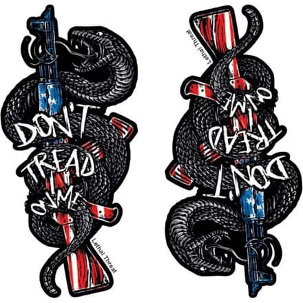Stickers Lethal Threat Don't Trad On Me