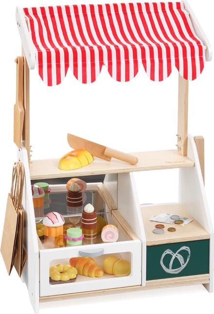 howa Houten Speelgoed Bakkerij Winkeltje - Kleine Bakkerij met 16 accessoires - 4752