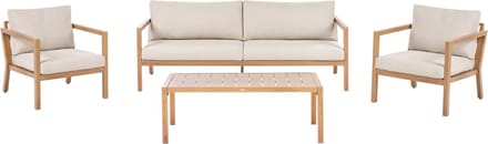 ONETA - Loungeset 5-zits - Lichtbruin - Aluminium