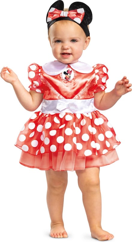 DISNEY BABY, Red Minnie jurk Classic Zuigeling, Maat (12-18 mths)