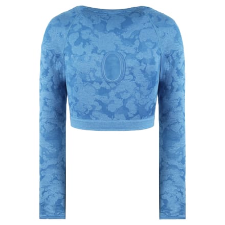 Gymshark Adapt Dames Camo Blauw Gewaad Top