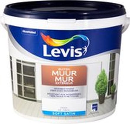 Levis - Muur Buiten - Wit - 10 L