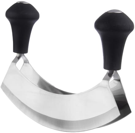Weegmes Edelstaal 17 cm - Kruidenmes - Kruiden - Kruidensnijder - Kruidenhakker