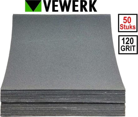 50 Vellen linnen schuurpapier / schuurlinnen korrel 120