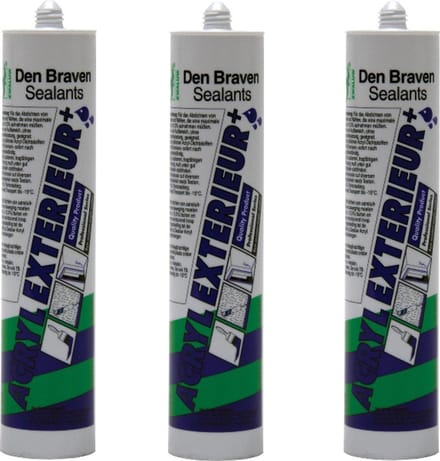 Acrylaatkit Exterieur grijs koker 310ml Zwaluw 3 stuks