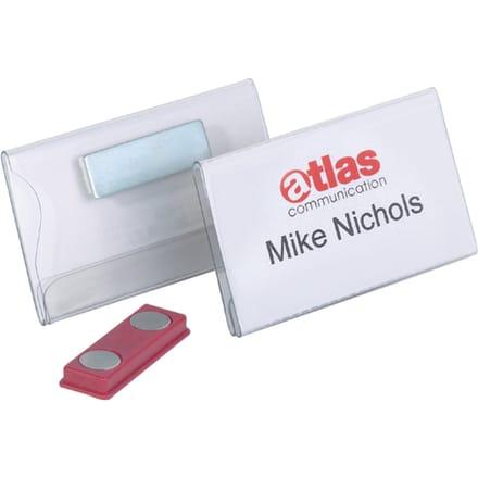 Badge Durable 8116 vlak met magneet 40x75mm