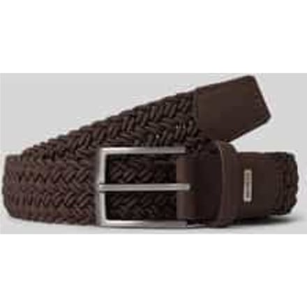 Riem in vlechtlook met leer model 'Havanna'
