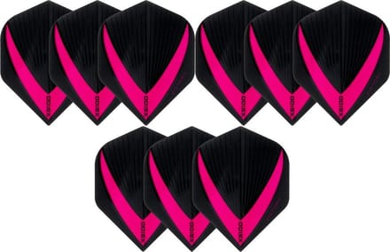 Darts Set 3 sets (9 stuks) Super Sterke - Roze - Vista-X - flights - darts flights