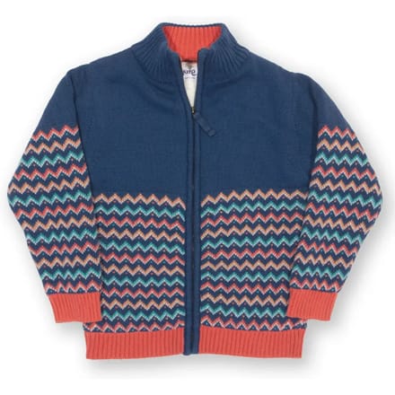 Kinderjas met volledige rits Kite Hygge Zigzag