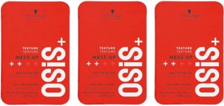 3x Schwarzkopf Osis+ Mess Up 100 ml